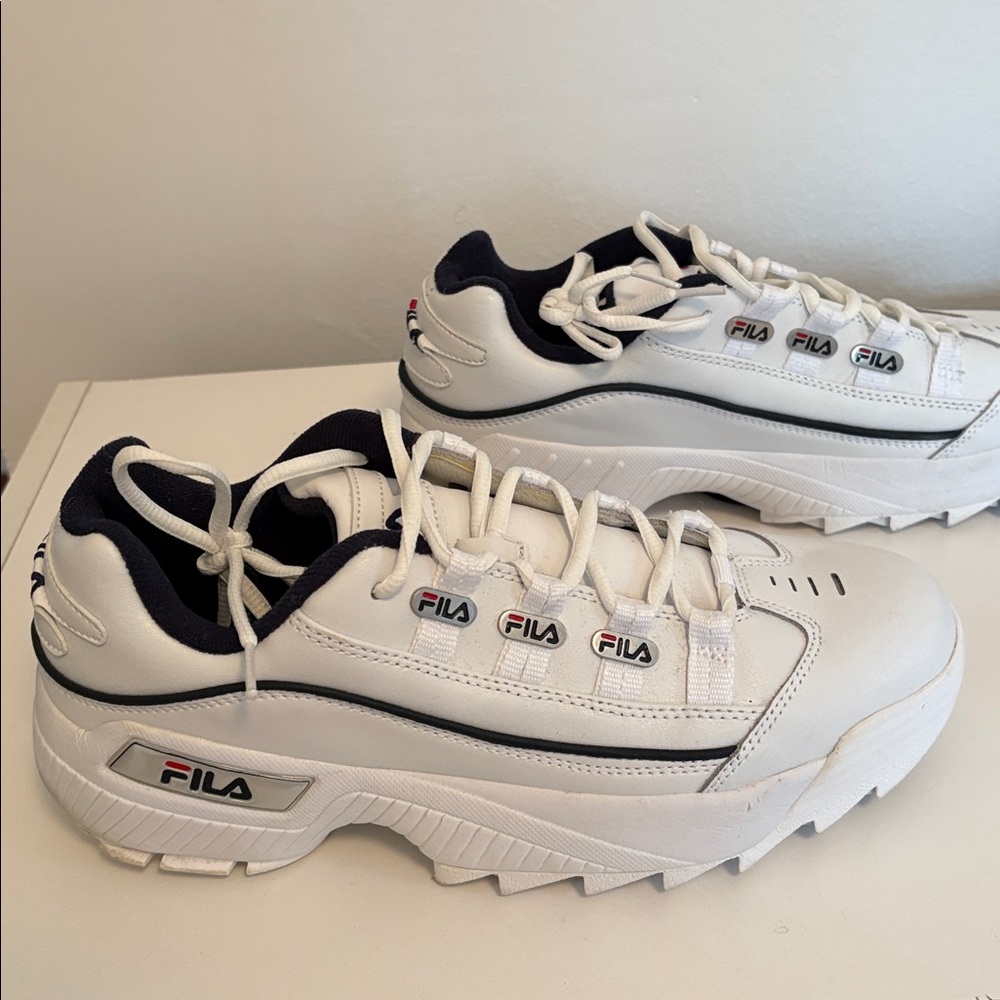 Fila White and Black Men's Sneakers